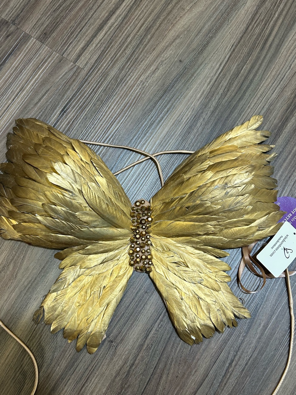 Windsor Gold Feather Statement Hair Accessory